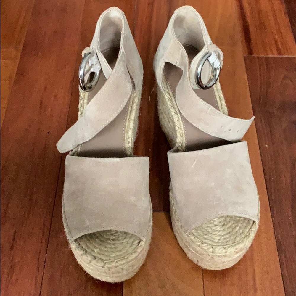 Marc Fisher suede espadrille wedges